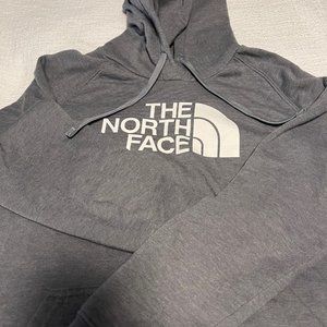 The North Face Grey Hooded Sweatshirt Size Small